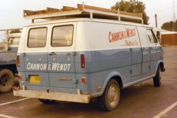 Historic photo of Cannon & Wendt Ford service van in Arizona