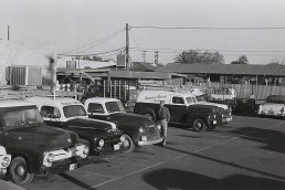 Old Cannon & Wendt fleet vehicles located at their headquarters in Arizona